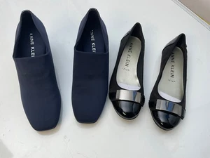 2 Mujer Nuevo Talla 7.5 ANNE KLEIN Treena Botín TACONES & Uplift Zapatos Planos - Imagen 1 de 12