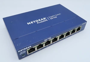 Netgear ProSafe 8 Port Unmanaged Gigabit Ethernet Network Switch GS108 v4 NO PSU - Picture 1 of 9