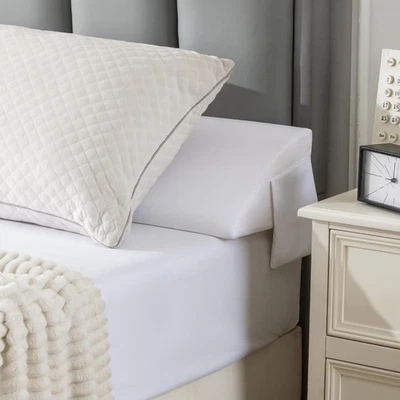 King Bed Wedge Pillow Headboard (76"x10"x6"), Bed Mattress Gap Filler Close T... - Image 1 of 4