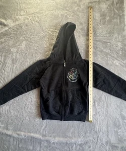 Harry Potter Hogwarts Kids Full Zip Hoodie Small Charcoal Gray - Picture 1 of 6