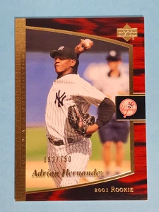 2001 Upper Deck Ultimate Collection RC Adrian Hernandez Yankees #107 192/750 ⚾ - Picture 1 of 2