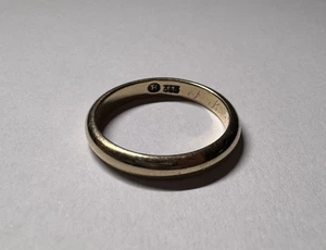 333 Gold Ring 8k Gelbgold 4,11 g Ehering Trauring Gravur RG 60 19,1 mm - Bild 1 von 4