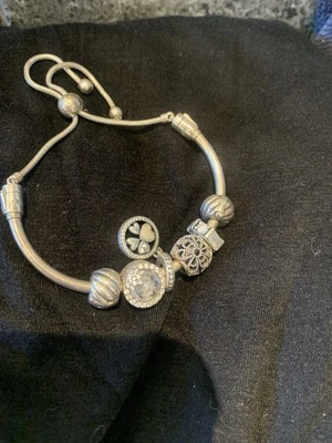 Pandora Armreif Charms Anhänger Silber  - Bild 1 von 3
