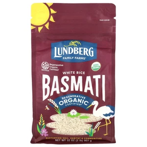 Arroz Basmati Blanco California Orgánico Lundberg 32 OZ 907 g Libre de BPA, - Imagen 1 de 2