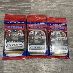 (3) 2020 Panini Prizm NFL Football Factory Sealed Cello Pack 15 Cards Per Packs - Picture 1 of 7