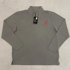 Nike Dri-Fit Alabama Carmesí Marea Gris Intensidad 1/4 Cremallera Para Hombres XL Pullover Nuevo - Imagen 1 de 10
