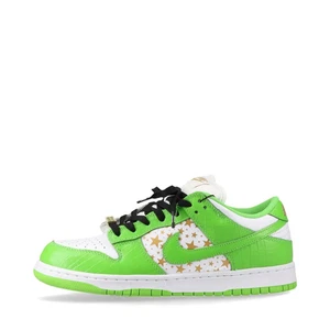 NIKE × Supreme Sneakers in pelle 26,5 cm uomo bianco x verde DH3228-101 Dunk Low O - Foto 1 di 12