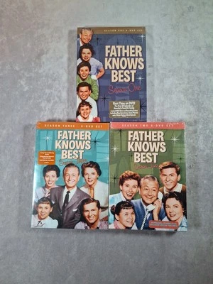 Dvd New Sets Father Knows Best Season 1 2 & 3 Family Comedy Robert Young Wyatt - Image 1 of 4
