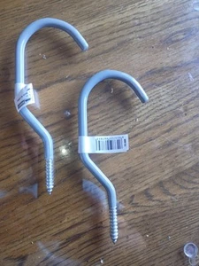 2 Pack of Heavy Duty Bike Tool Screw in Storage Hooks Rack Garage Wall Ceiling - Picture 1 of 8