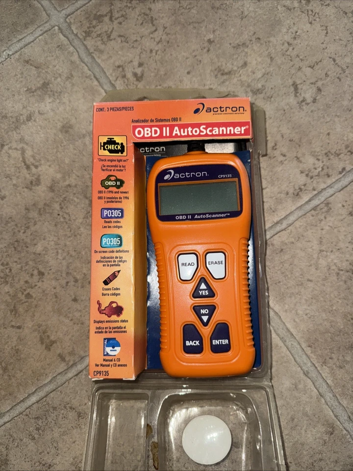 Actron CP9135 OBD II AutoScanner сканер кода диагностический считыватель - Изображение 1 из 3