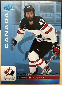 2017-18 Team Canada Women Blue Spectrum #22 Laura Stacey Montreal Victoire - Picture 1 of 2