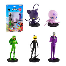 Miraculous Ladybug Toppeez Figure 5-Pack Cat Nor Hawk Moth Carapace Nooroo Plagg