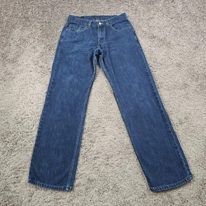 VINTAGE Levis Superlow Jeans Women 7 Jr M Low Rise Dark Loose 90s USA 26x31 - Picture 1 of 12