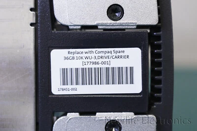 HP 177986-001 36GB 10,000 RPM 3.5 in. Wide Ultra3 SCSI HDD 232431-002 BD03664545 - Image 1 of 4