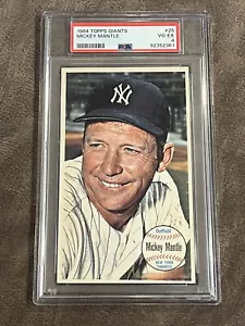 1964 Topps Giants Mickey Mantle #25 PSA 4 VG-EX HOF New York Yankees Legend!! - Picture 1 of 2