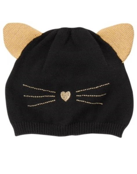 GYMBOREE TALES OF THE CITY GATO NEGRO Y DORADO SUÉTER GORRO SOMBRERO 0 12 24 NUEVO CON ETIQUETAS Foto 1 de 1