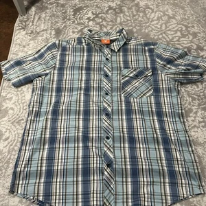Merrell Men’s 2XL Short Sleeve Plaid Selectwick Outdoor Shirt - Picture 1 of 8
