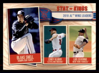 2019 Topps Big League #365 Blake Snell / Corey Kluber / Luis Severino - Image 1 of 2