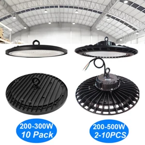 High Bay Led Shop Lights 200W 300W 500W Commercial Warehouse Garage UFO Lights - Picture 1 of 22