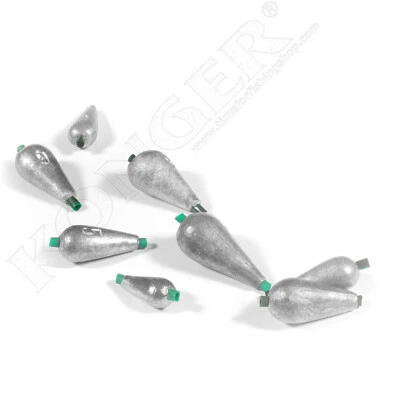 KONGER Inline Olivetten Schwimmergewichte 2g-12g Angeln Sinker grobe Stange Streichholz