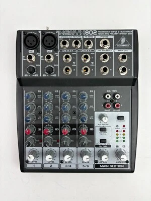 Behringer Xenyx 802 8-Input 2-Bus Mixer, No Power Supply (UNTESTED) - Image 1 of 4
