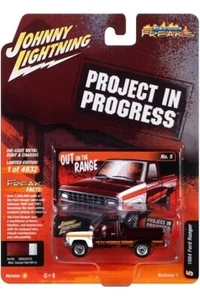 Johnny Lightning 1:64 Street Freaks Ver B 1984 Ford Ranger Rosso Bianco - Foto 1 di 1
