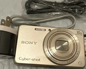 SONY Cyber-shot DSC-WX220 18.2MP 10 x Optical Zoom -gold (Near To Ver Good) - Picture 1 of 6