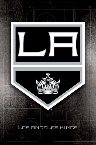LOS ANGELES KINGS POSTER ~ RINK LOGO 22x34 NHL National Hockey League 1513 Cover