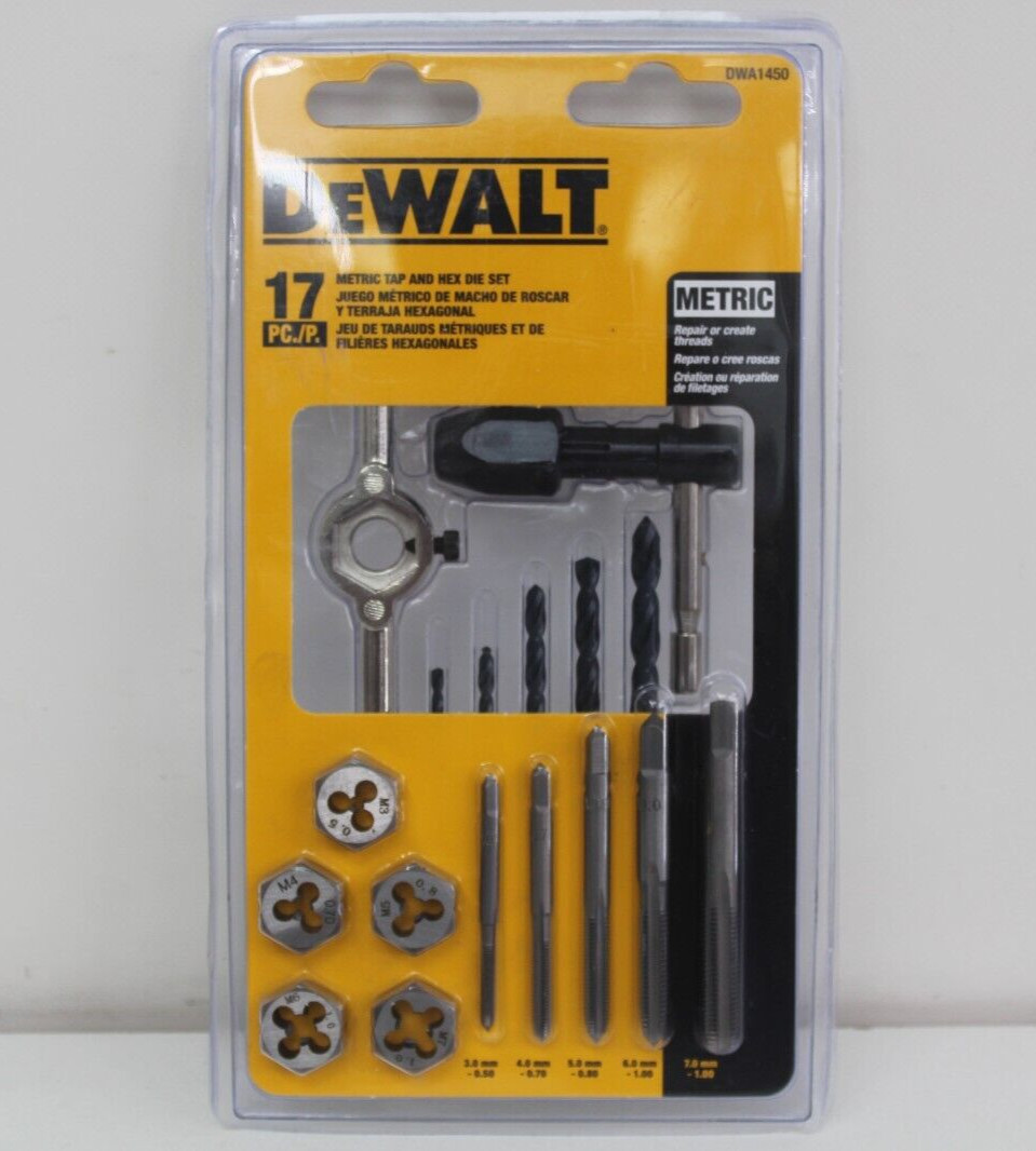 DeWALT 17 PC. METRIC TAP \u0026 HEX DIE SET 