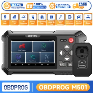 OBDPROG Key Fob Programming Tool Programmer Immobilizer OBD2 Code Reader For BMW - Picture 1 of 14