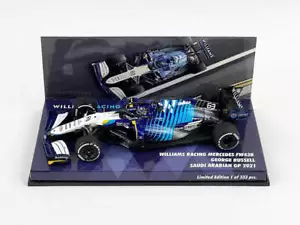 Williams Racing Mercedes FW43B George Russell GP dell'Arabia Saudita 2021 - Foto 1 di 1