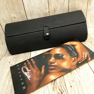 Cazal Matte Black Eyeglasses Sunglasses Snap Hard CASE ONLY w/ Documentation - Picture 1 of 15