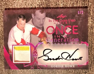 20/21 Hoja Gordie Howe Generación Signature Juego Usado Parche Automático 1/2 SSP - Imagen 1 de 1
