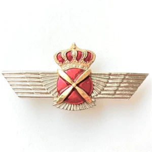 BADGE SPANISH AF. PILOT WINGS (9 cm) "ROKISKI" HM KING JUAN CARLOS I, Transition - Picture 1 of 3