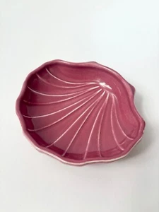 Pfaltzgraff Rosa Rosa MCM Vintage Ceramica Conchiglia Piatto/Catchall Ciotola - Foto 1 di 6