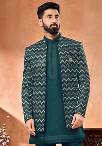 3 Pc Indian Mens Designer Wedding Bollywood Party Wear Traditional Jodhpuri Suit