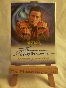 Lawrence Monoson Hovath Complete Star Trek Deep Space Nine Autograph card #A20 - Imagen 1 de 3