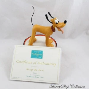 WDCC Figur Hund Pluto DISNEY Mickey Mouse Club Keep the Beat Trommel - Bild 1 von 5