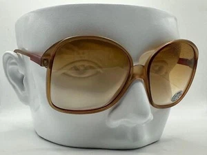 New 1970s Vintage Oversize Sunglasses | NOS | Light Tortoise | Brown Fade #634 - Picture 1 of 10