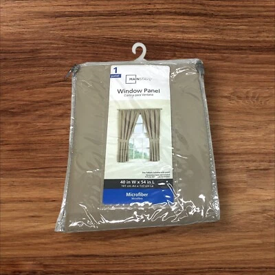 Painel de janela Mainstays pedra marrom 40 X 54” com amarração. Um painel - Imagem 1 de 2
