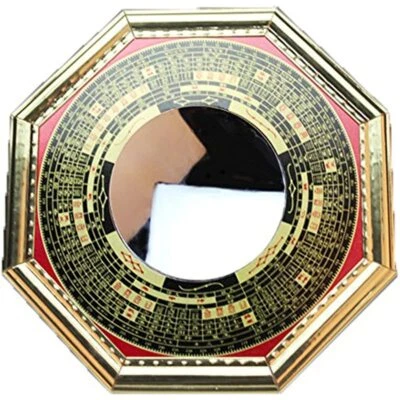 6.8" Chinese Feng Shui Bagua Mirror Concave Inviting Money Treasur Decorate