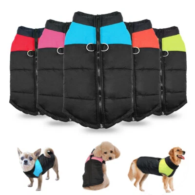 Dog coat dog jacket winter dogs clothes warm vest for Chihuahua Labrador - Image 1 of 4