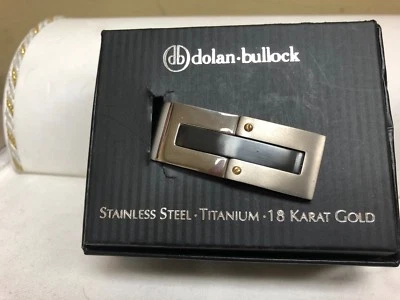       ACERO INOXIDABLE.TITANIO ORO .18 QUILATES. CLIP DE DINERO DOLAN-BULLOCK  Foto 1 de 2