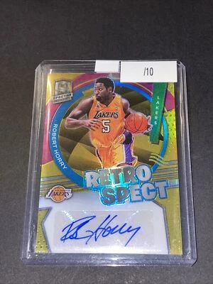 2021-22 Panini Spectra ROBERT HORRY RETROSPECT AUTO GOLD 07/10 Lakers #RSA-RHO - Image 1 of 4