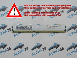 Samsung 4 Go 240 Broches DIMM DDR3 Serveur ECC Reg M392B5170EM1-CH9 RAM - Afbeelding 1 van 1