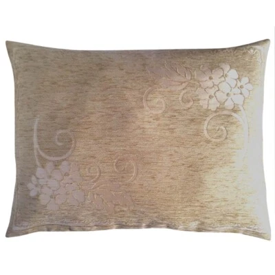 Upholstery/Chenille Begonia Beige Outdoor Farm Garden Pillow Case/Cushion Cover - Image 1 of 4