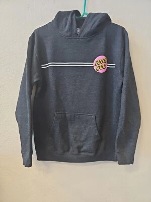 Sudadera con Capucha Santa Cruz Pullover Mujer Grande Negra Rosa Logo Exterior Skateboarding  Foto 1 de 3