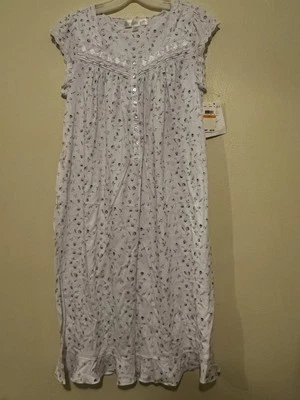 Eileen West S 花卉短袖礼服 — 第 1/4 张图片