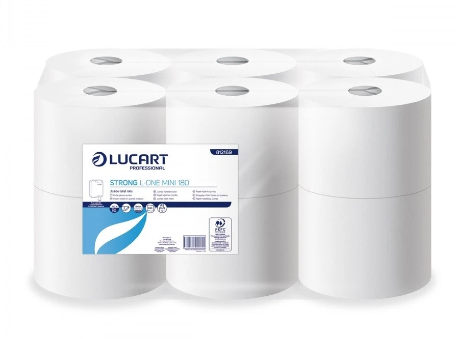 LUCART STRONG L-ONE MINI 180 1PZ IGIENICA IN BOBINA 180 METRI 800 STR