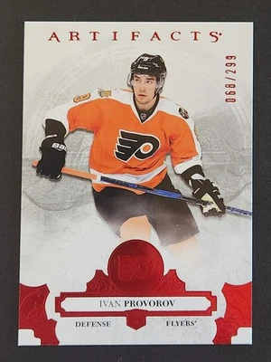IVAN PROVOROV #24 2017-18 Upper Deck Artifacts RUBY 68/299 PHILADELPHIA FLYERS - Image 1 of 2